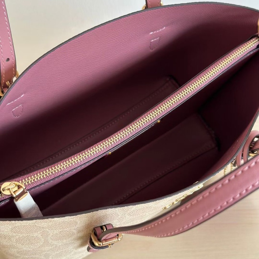 Coach Rose Pink Tote Bag - Picture 6 of 8